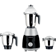 Konka Turbo Plus Mixer Grinder 3 Jar (1000W)- Grey