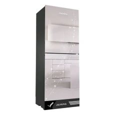 Jamuna JE6-BM2D8QD Mirror White Star Refrigerator 248L