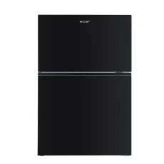 Eco+ 260 Liter Frameless Glass Door Refrigerator Black(ECO+BCD-260RECGD)