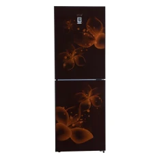 ECO+ 195 LITER FRAMELESS GLASS DOOR MAGNOLIA BROWN FRIDGE WITH BASE(ECO+BCD-195FLGD)